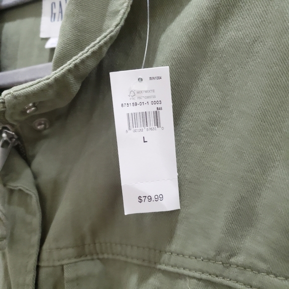 Gap Factory Green Utility Jacket Size Large NWT - Picture 6 of 8